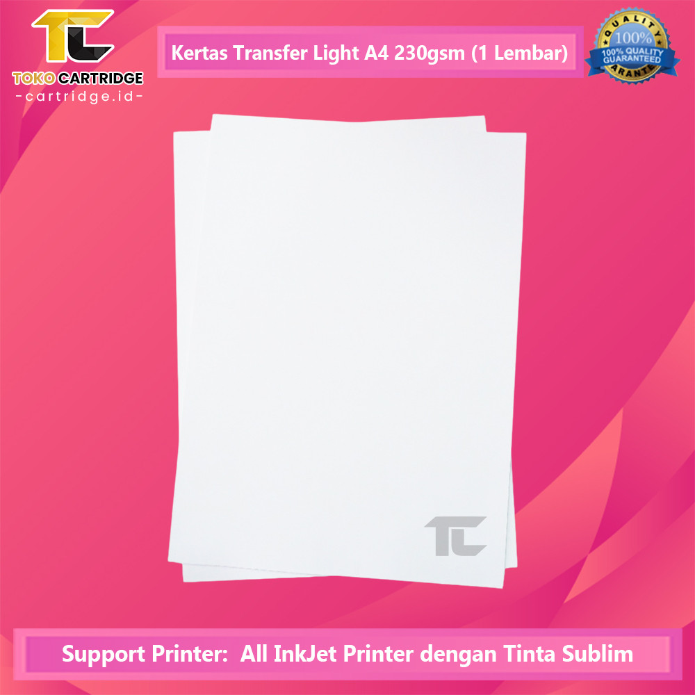 

Kertas Xantri Transfer Sublim Light A4 230 gsm Transfer Paper Light Gray Kertas Light A4 230gsm 1 lmbr
