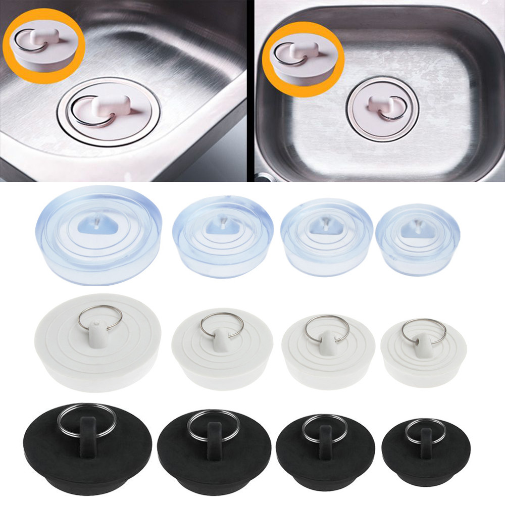 1PC Durable Rubber Kitchen Bath Tub Sink Water Stopper Floor Round Drain Plug Sink Bathtub Drainage 