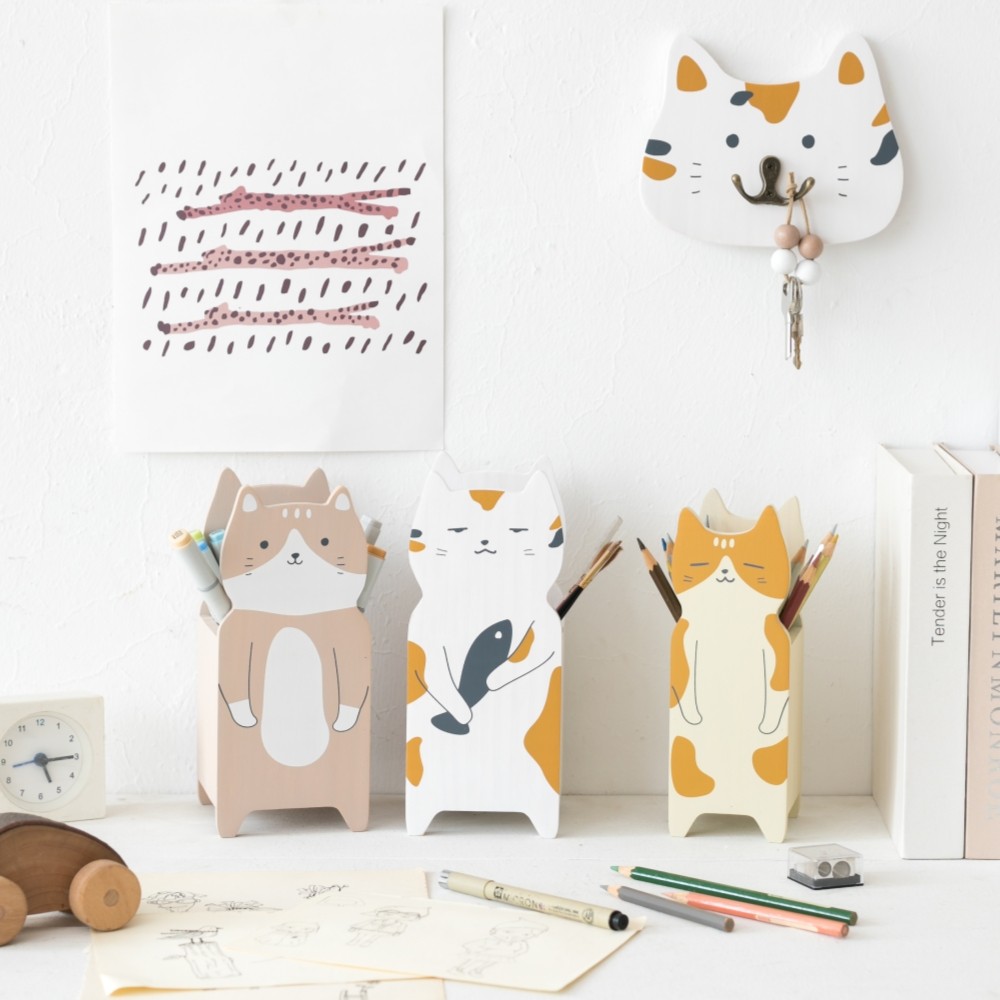 

Cute Pencil Holder Organizer Office School Storage Supplies Home Stationery Organizer Cosmetic Brush Desktop Organizer Gift
