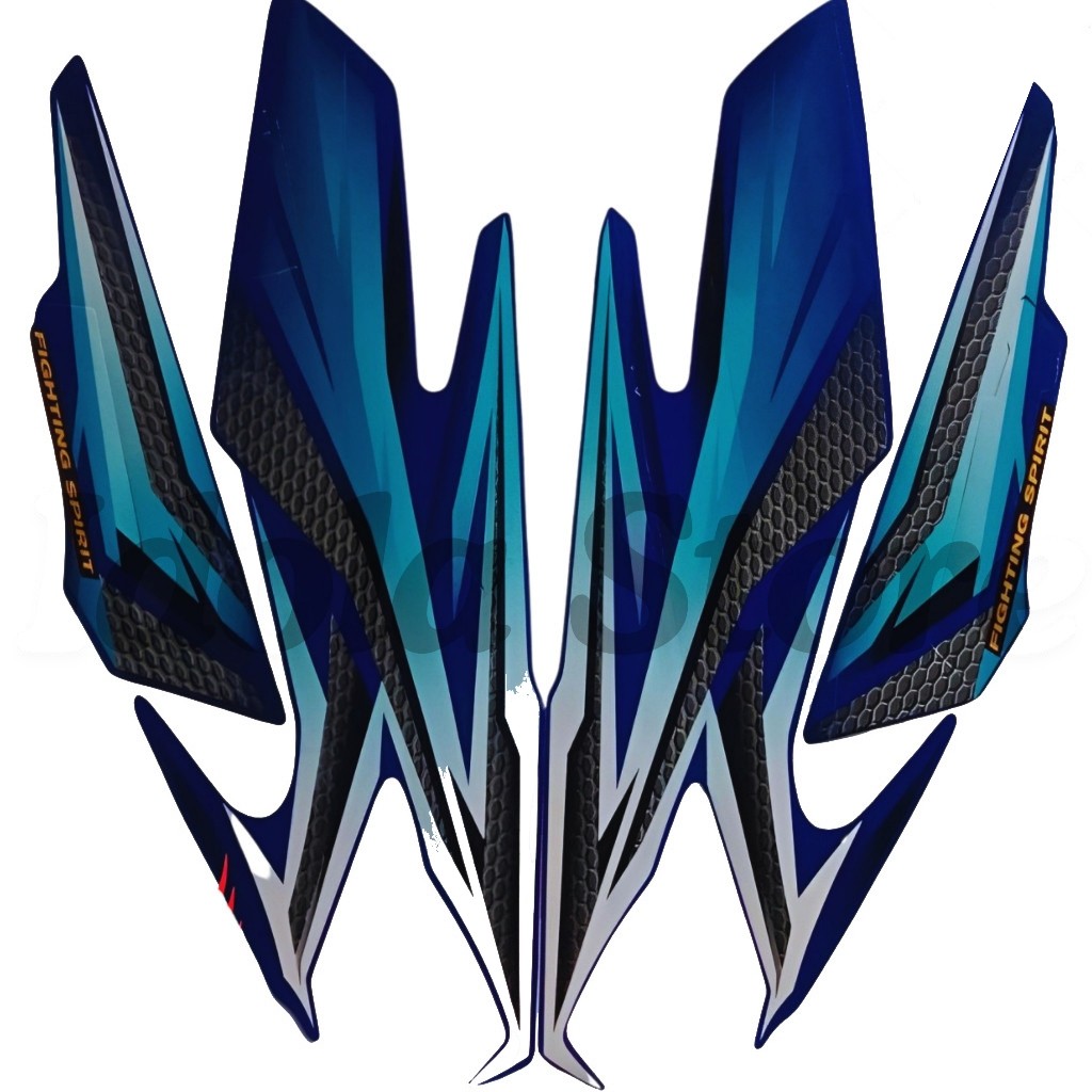 Striping Stiker Yamaha Rx King 2005 Biru | Lis Les Body Rx king Standart 2005 Biru