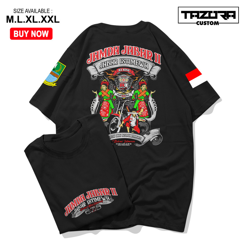Kaos JAMDA JABAR II, Jabar Istimewa RX KING Indonesia, Baju Jamda RX King Distro Terbaru Keren