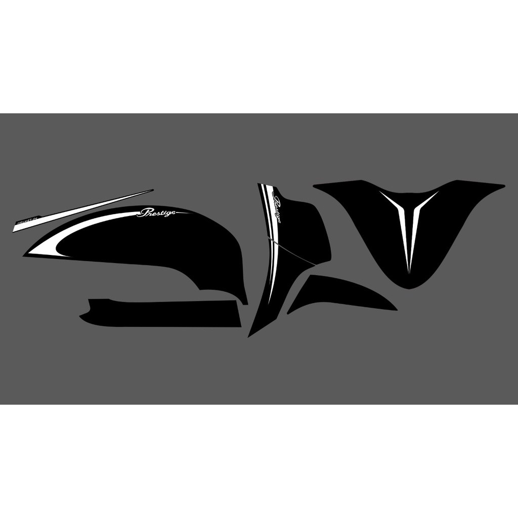 STRIPING SCOOPY 2020 LIS SIMPEL PRESTIGE BAHAN TRANSPARAN