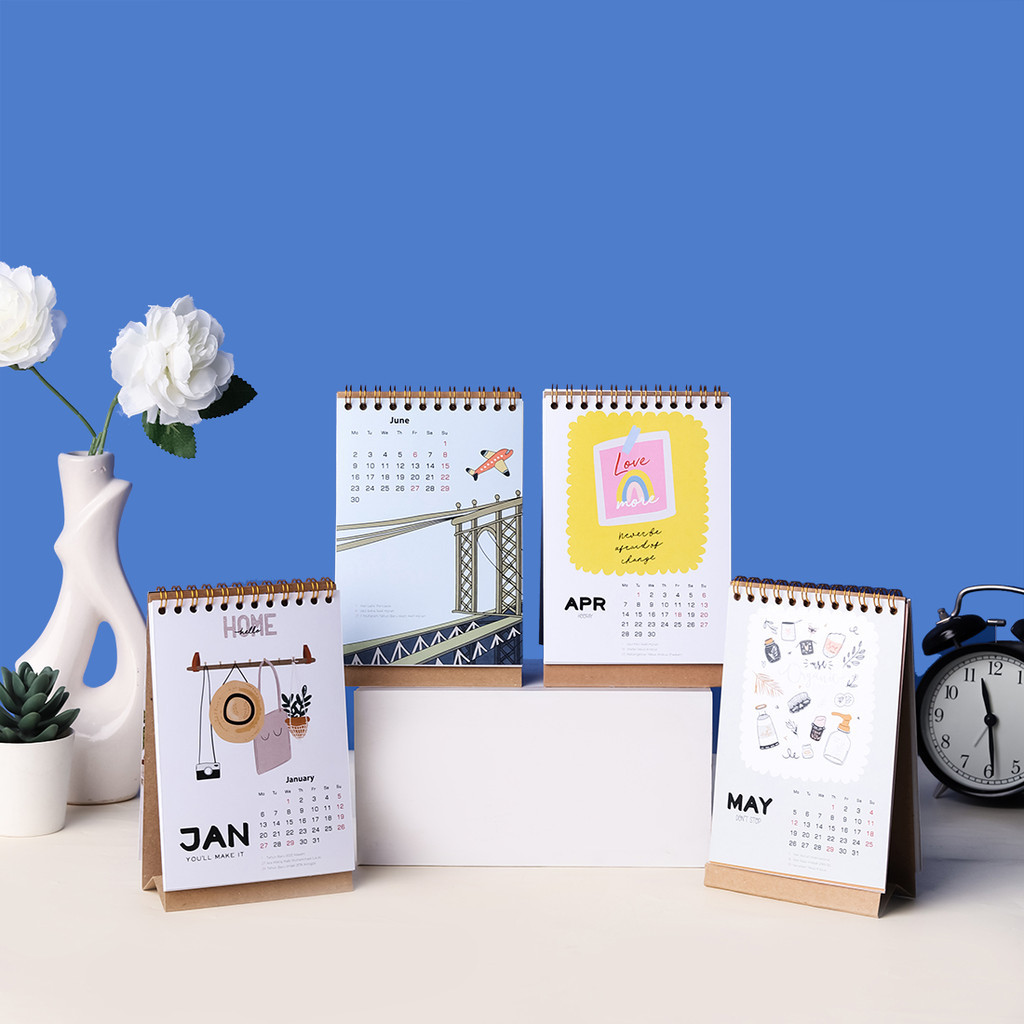 

365planner.id Calendar Meja A6 2025 - Desk kalender lucu - Kalendar Aesthetic