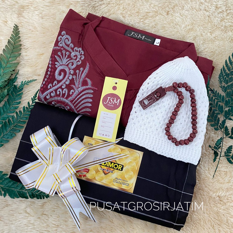 SG18 Paket lengkap Hampers Koko Kado hadiah ultah cowok cocok untuk Parcel lebaran BAJU koko muslim 