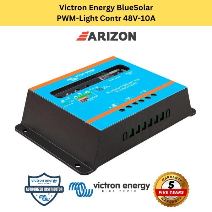 Victron Energy BlueSolar PWM-Light Charge Controller 48V 10/20/30A - Pengontrol Surya I Aman dan Efi
