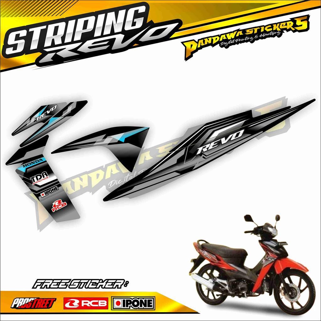 STRIPING VARIASI MOTOR REVO OLD / STICKER LIST VARIASI HONDA REVO LAMA