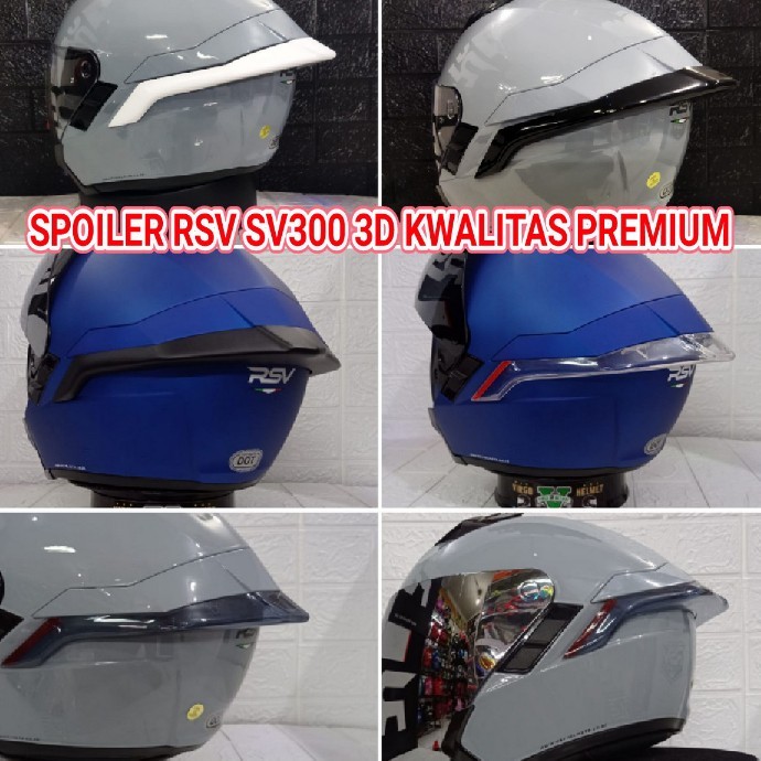 [[PROMO]] SPOILER 3D HELM RSV300 SANGAT PRESISI TERBARU - Putih