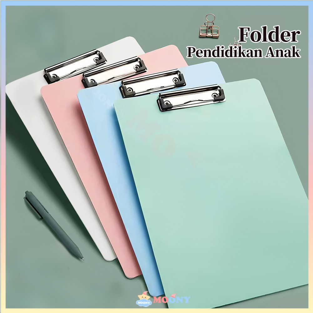 

Moony Papan Ujian Clipboard Sekolah Kantor Papan Jalan Klip Kuat A4