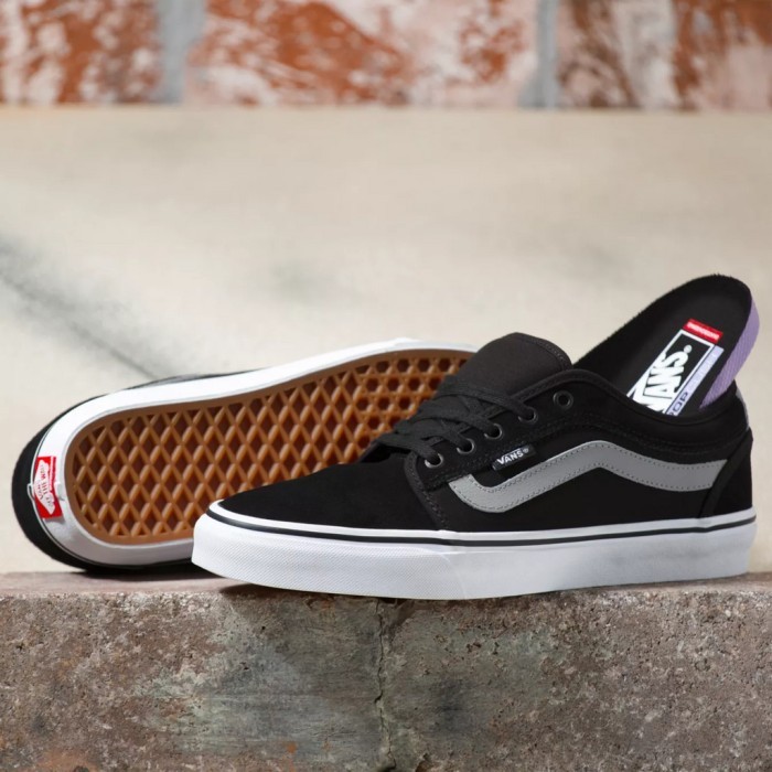VANS CHUKKA LOW SIDESTRIPE BLACK GREY WHITE ORIGINAL