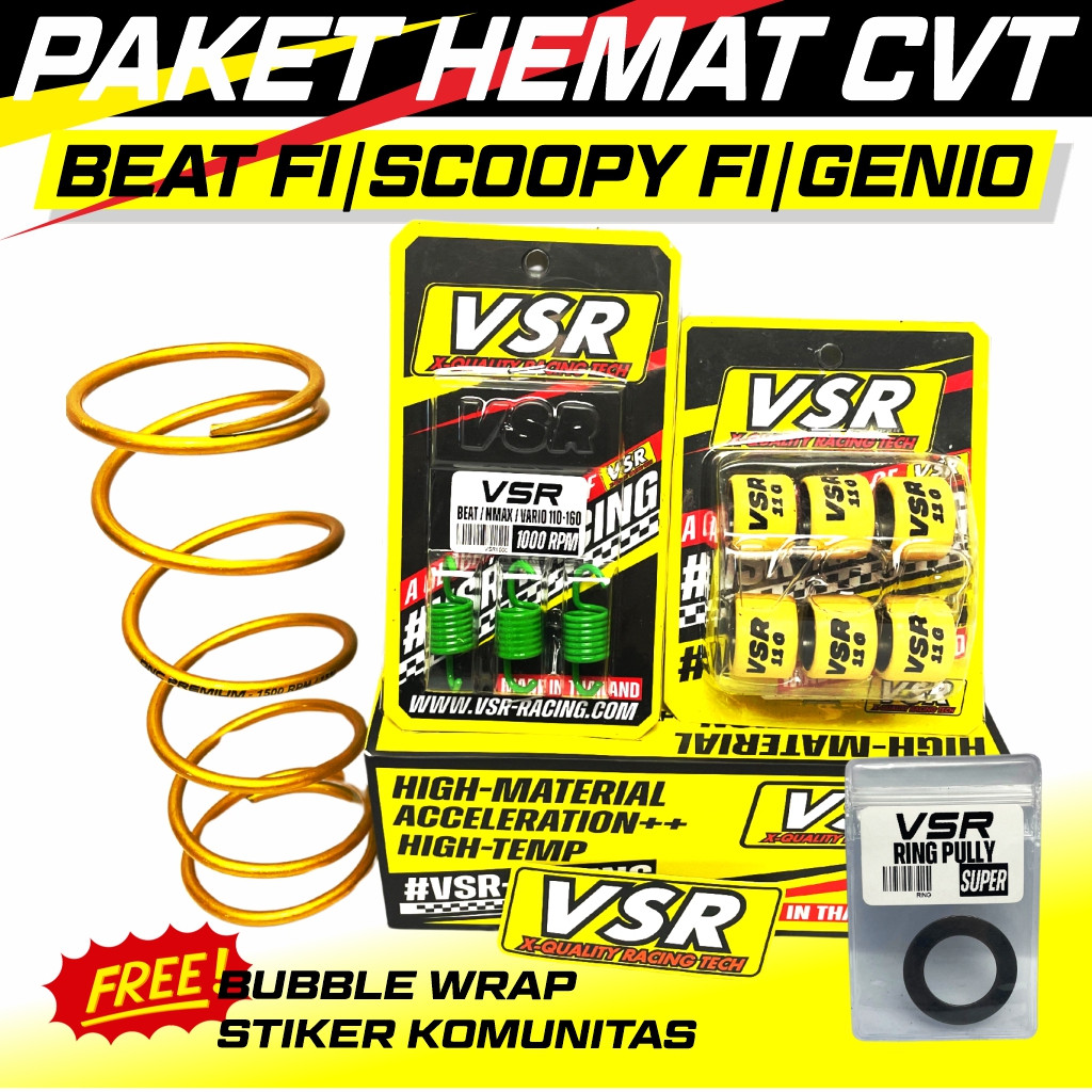 Paket Hemat Upgrade CVT Beat Fi Scoopy Fi Paket Kirian Genio