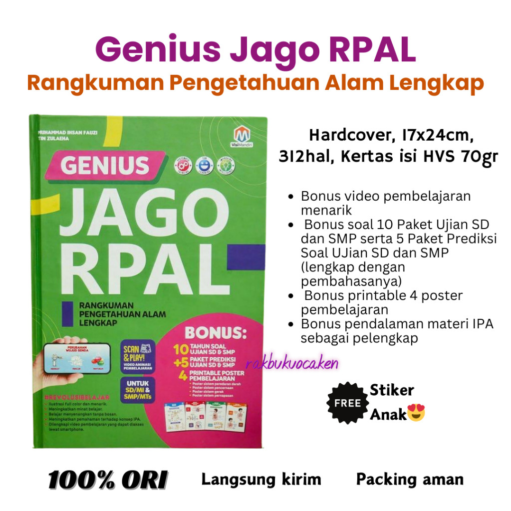 Buku Genius Jago RPAL (Rangkuman Pengetahuan Alam Lengkap)