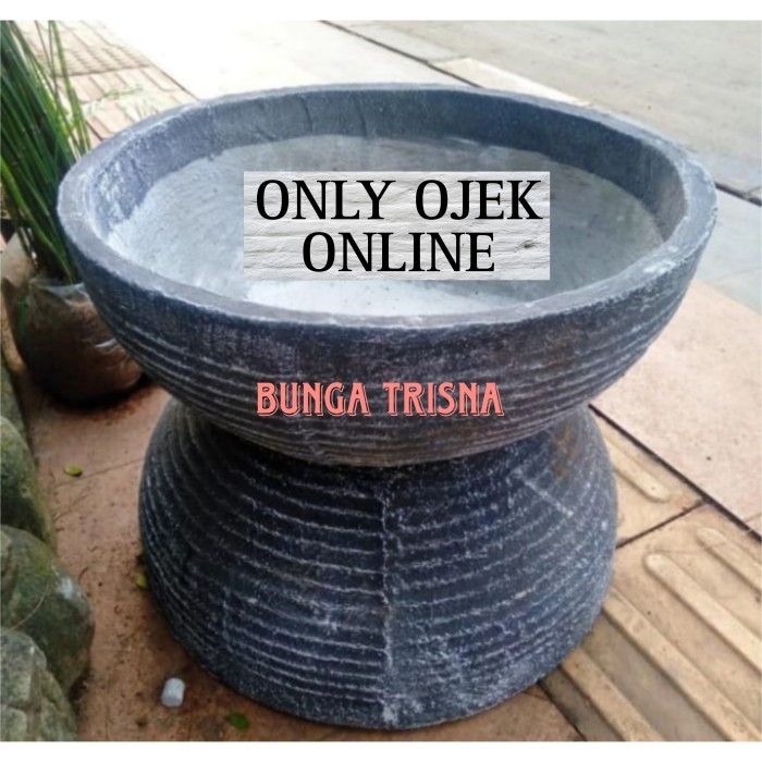 Pot bulat minimalis / pot teratai / pot tanaman air 50cm - 50Cm