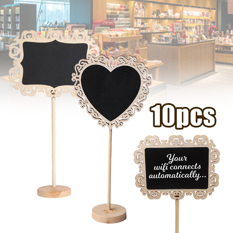 Papan Tulis Kapur Kecil Blackboard Mini Chalkboard Mini Bahan Kayu Papan Kapur Menu Cafe