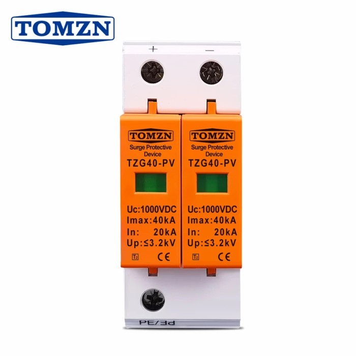 SPD DC 1000V 2P Tomzn Surge arrester