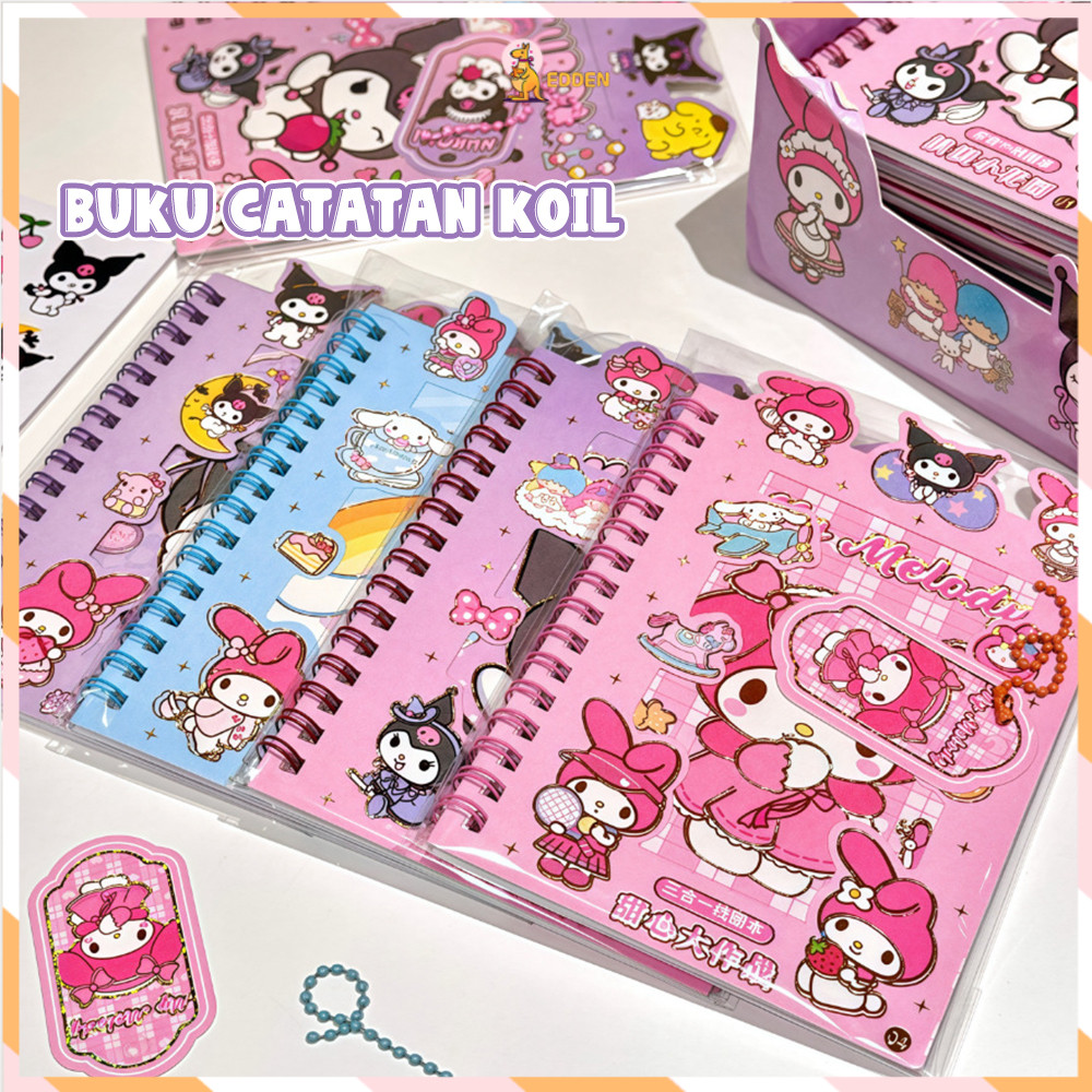 

Edden Note Book Ring Quicksand Stiker Karakter Kartun Anak