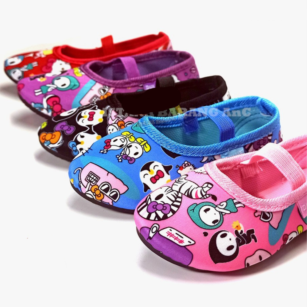 Umma Sepatu Anak Perempuan Balet Karakter DULUX BX-2029E / Sepatu Balet Karakter Motif BX-2029 E