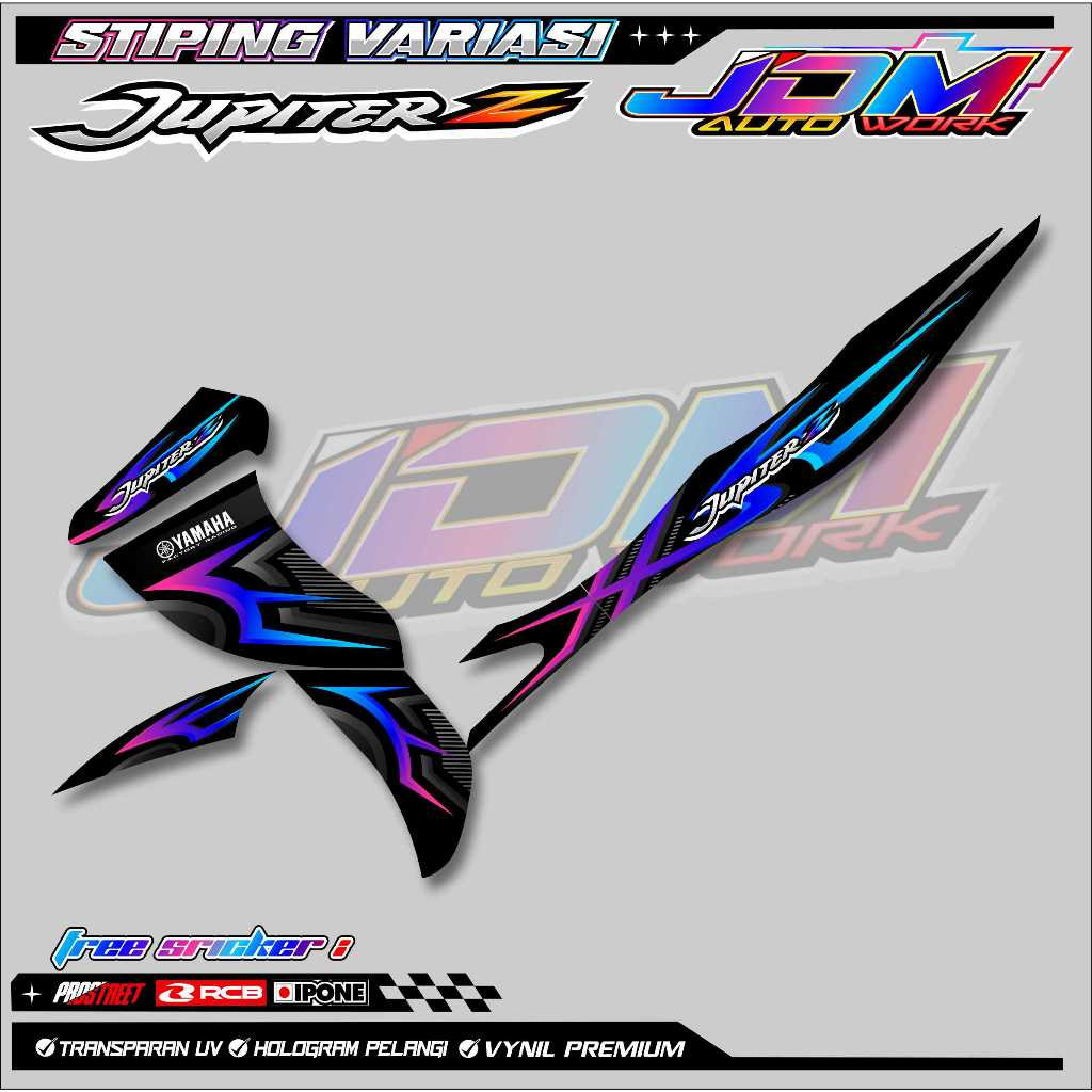 Striping Variasi Yamaha Jupiter Z Burhan / Sticker List Variasi Motor Jupiter Z Burhan