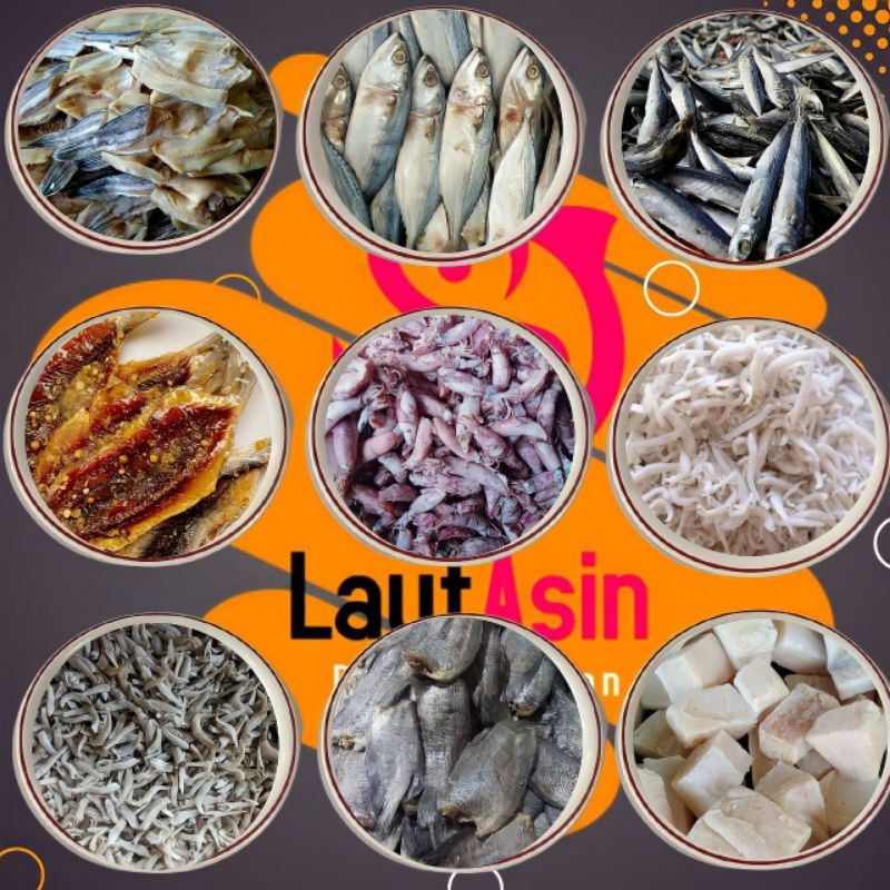 

TERMURAH Aneka Ikan Asin Teri Medan Bontio Gabus Samge Jambal Sepat Dendeng Peda Rebon Cue Layang Cucut Dll