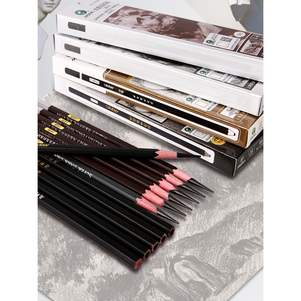 

Maries Charcoal Pencils/Charcoal Sketch/Pensil Sketsa Orang/Shading Pencil Maries