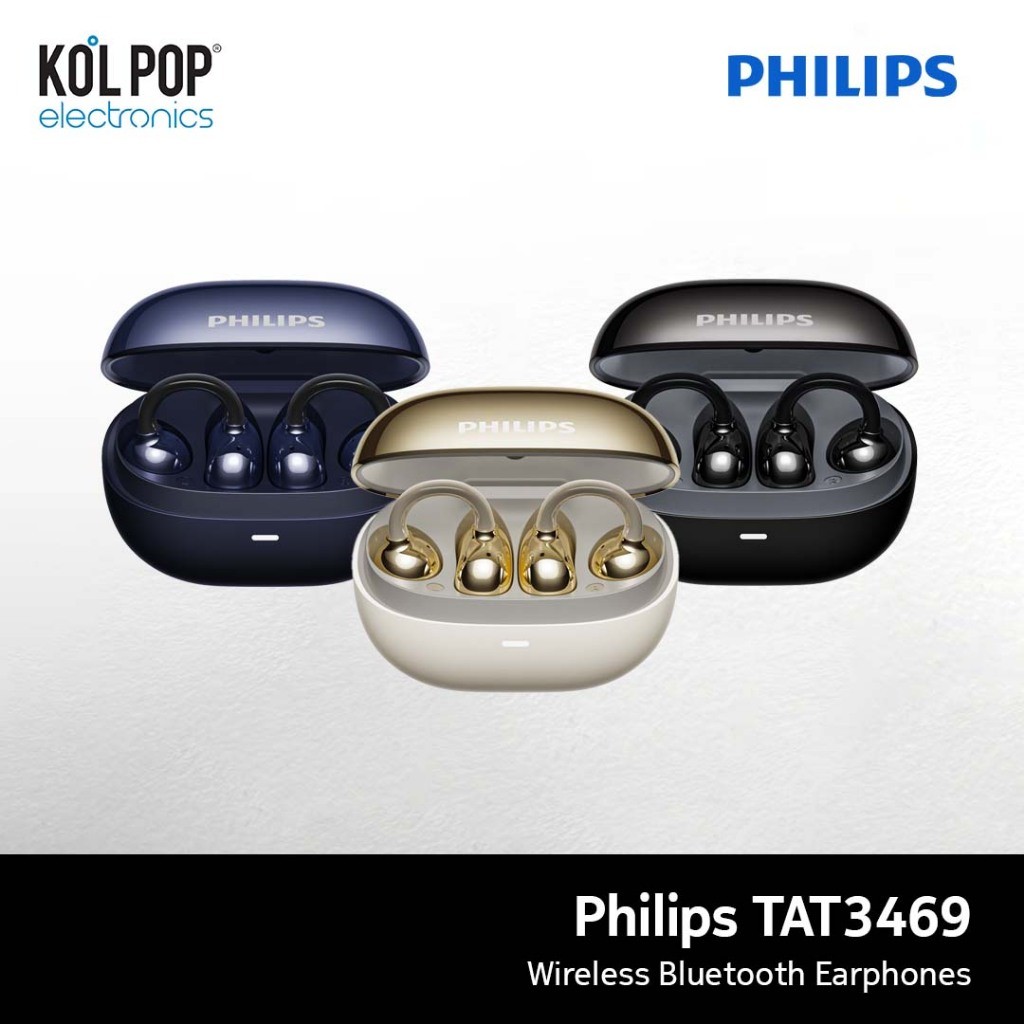 Philips TAT3469 Ear Clips Bluetooth 5.4 Wireless TWS Earphone