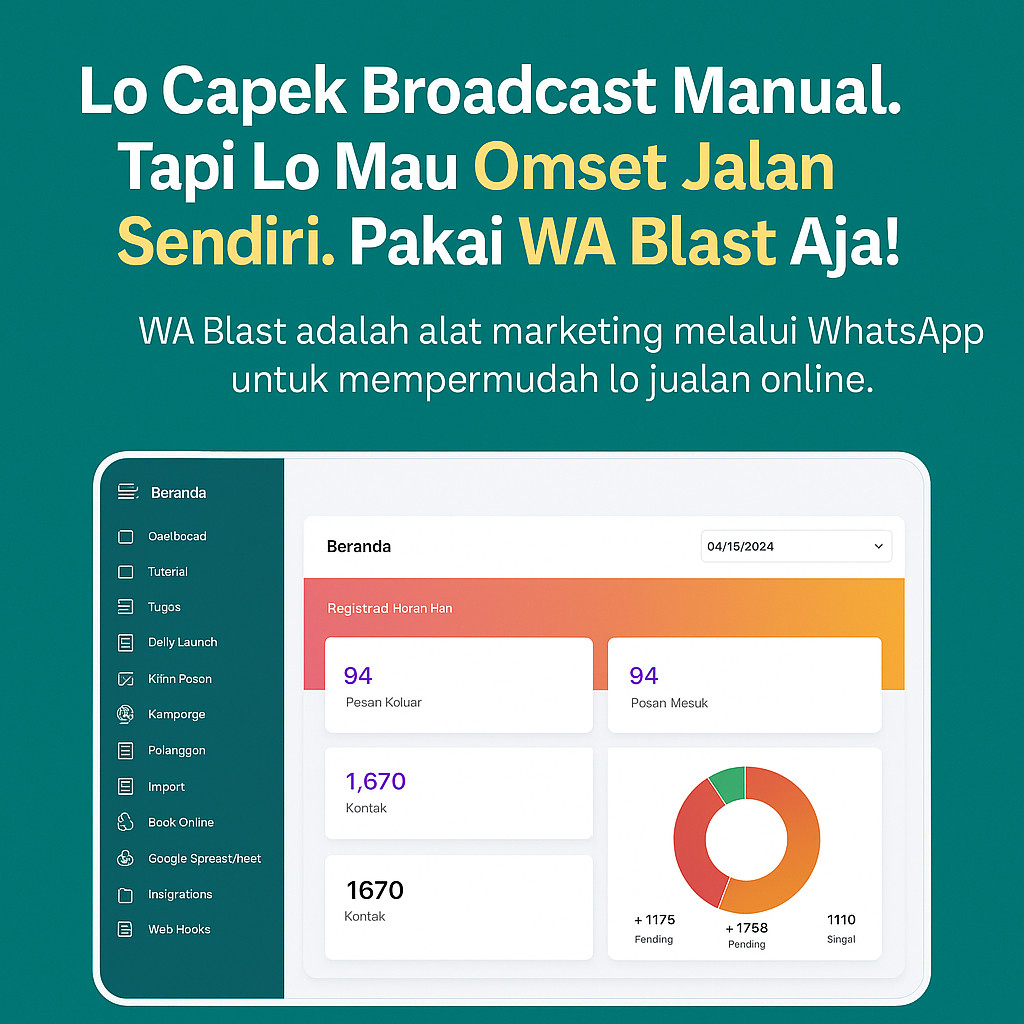 WA Blast Pro Original Anti Blokir Anti Banned WA Bulk Sender Support Windows, Mac, Android, IOS + AI