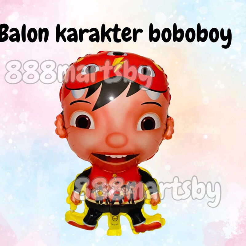 balon karakter boboboy / balon gas boboboy [GROSIR 10PCS]