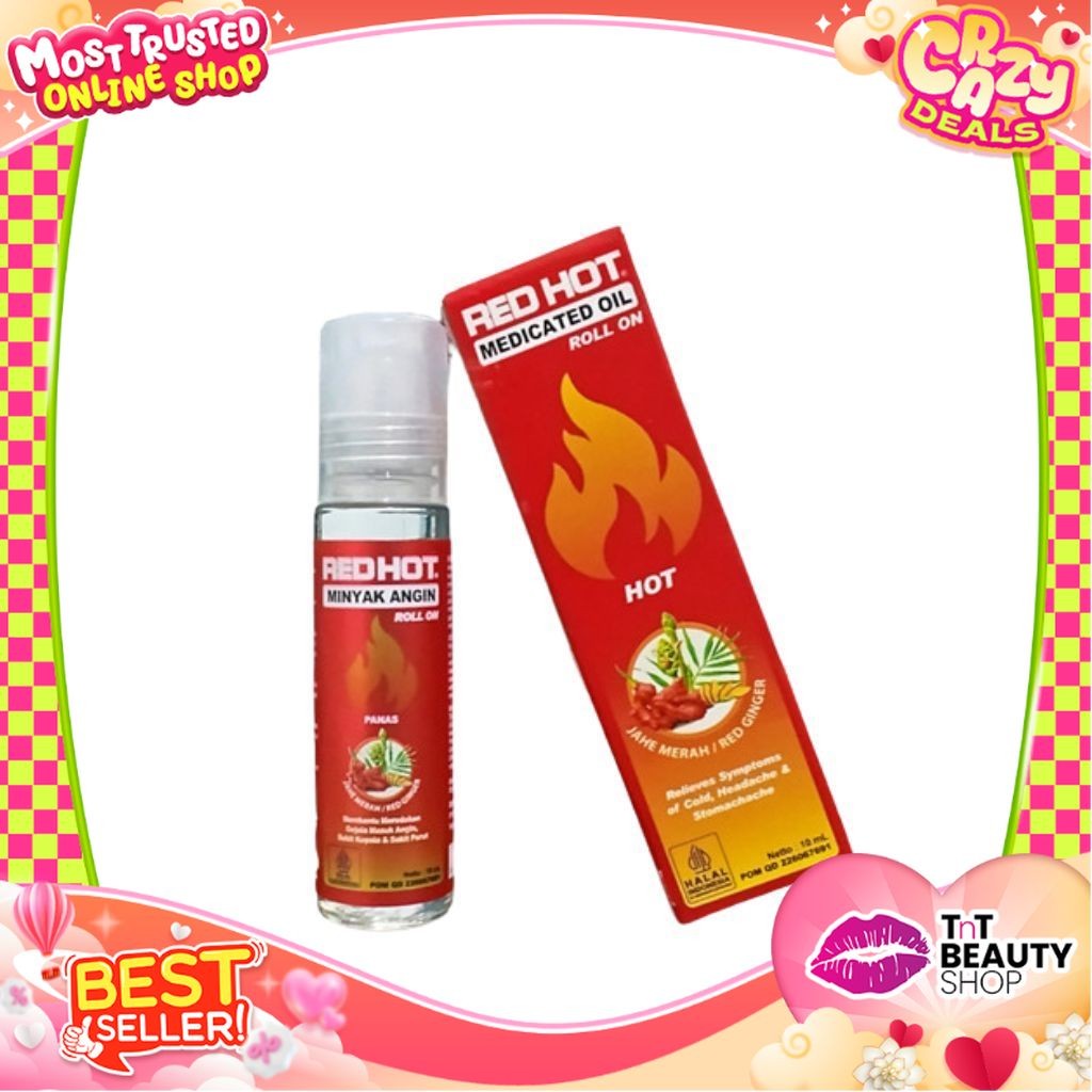 Red Hot Medicated Oil Roll On Hot 10ml l Tnt Beauty Shop