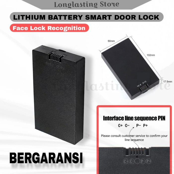 Baterai Smart Door Lock Kadonio Face Lock / Battery Smart Lock Door Tipe Face lock / Batre Kunci Pin