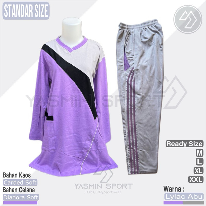 Pakaian Olahraga Murah terbaru Baju Setelan Olahraga Wanita Muslimah / One Set Baju Olahraga Model T