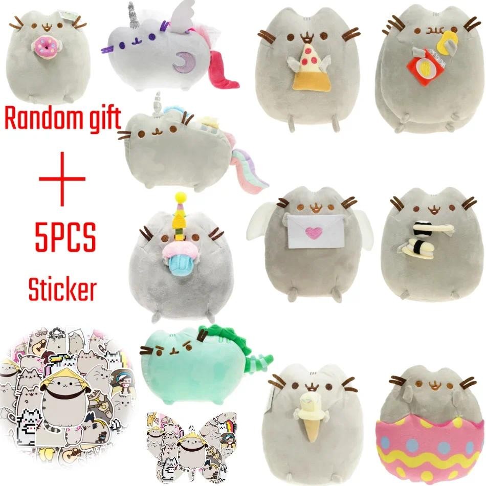 15Cm Anime Pizza Cat Plush Toy Potato Chip Cat Sushi Kawaii Cartoon Angel Cat Ice Cream Fill Animal 