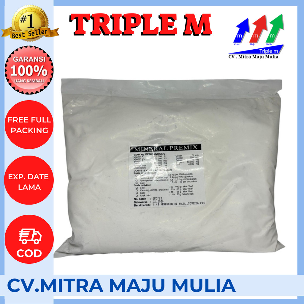 Mineral Premix Untuk Ternak TMC 1Kg dan 2Kg  (ORIGINAL PACK)