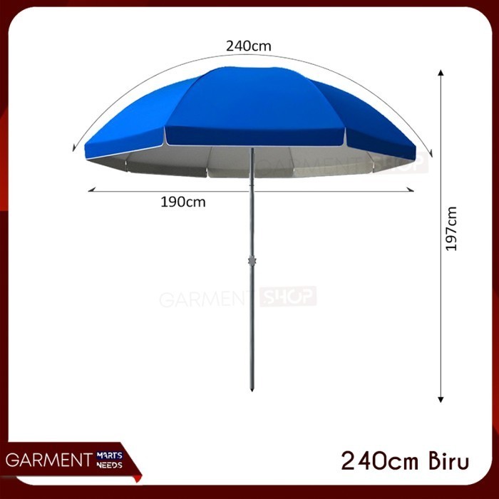 Baru Payung Tenda 280 Jumbo Pkl Bazaar An Parasol Lipat Besar Lapak Event Pantai Anti Uv Kokoh Premi