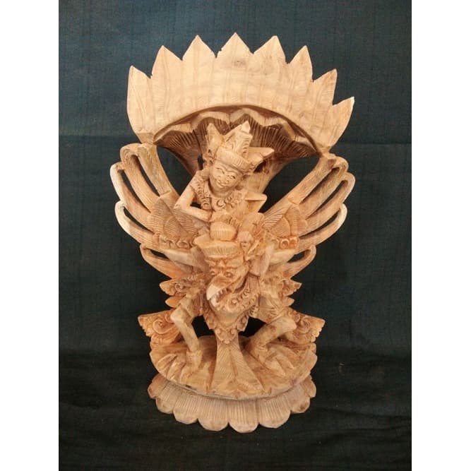 Ukiran Patung Bali Garuda Wisnu Kencana 20cm