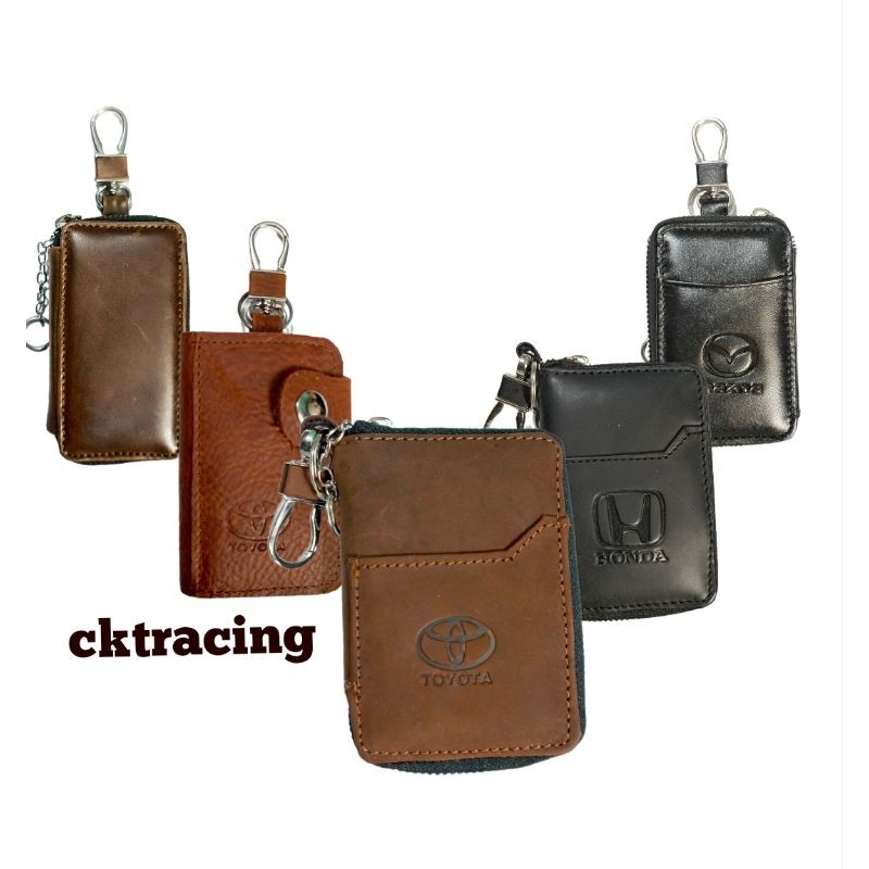 Dompet kunci mobil kulit asli original dompet stnk sim etoll kredit card
