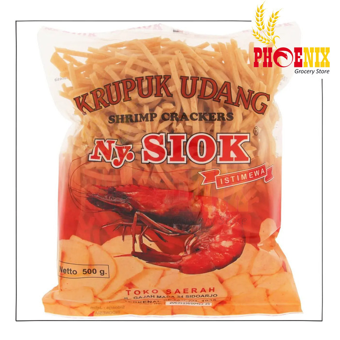 

Krupuk udang Ny. Siok bentuk korek api 500 Gram