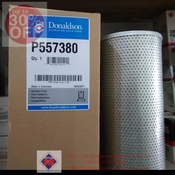 Hydraulic Filter Cartridge Donaldson P557380 P55-7380 KOMATSU 17560273 TOP GRADE