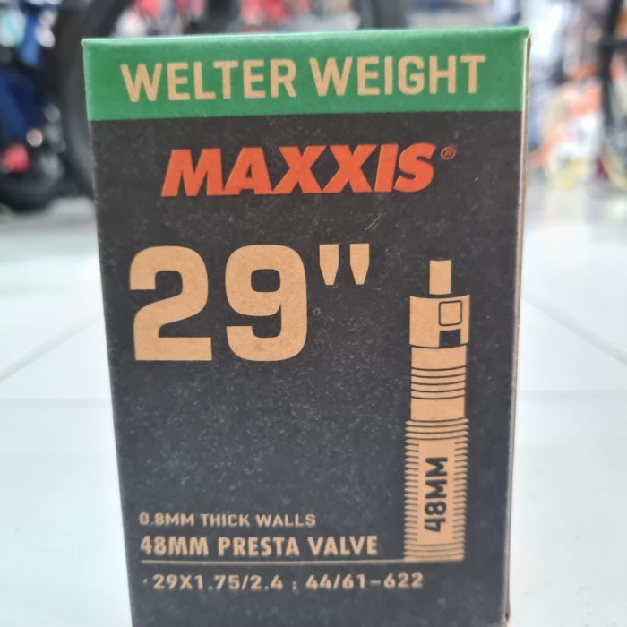 Ban Dalam MAXXIS 29 x 1.75 - 2.40 Welter Weight Cop Pentil Kecil / Presta / FV 48mm. MTB