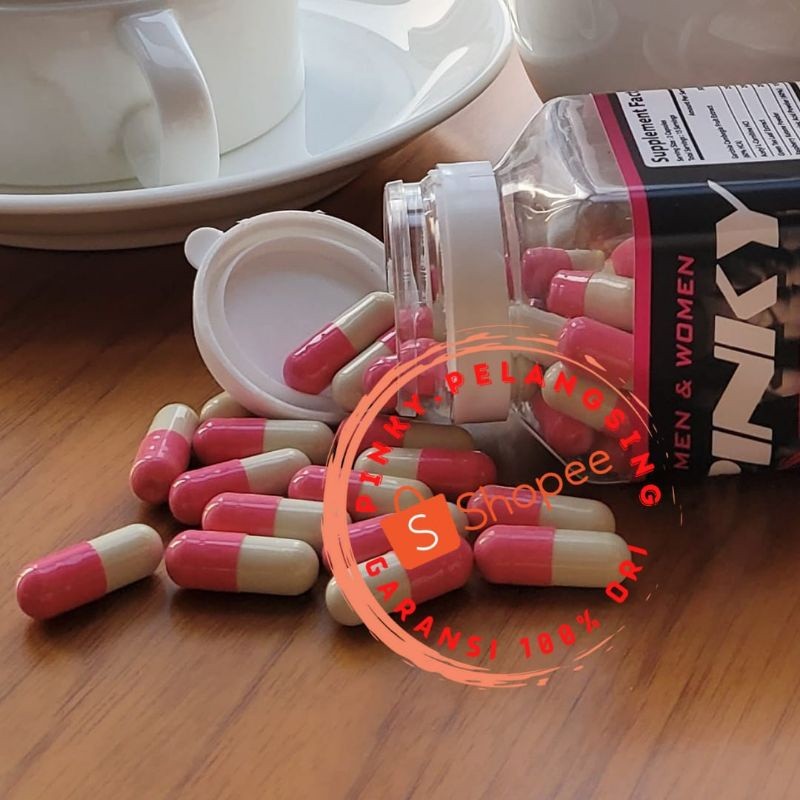 Pelangsing Pinky Strong Original Obat Diet Pil Pink Penurun Berat Badan Slimming Capsule Herbal stro