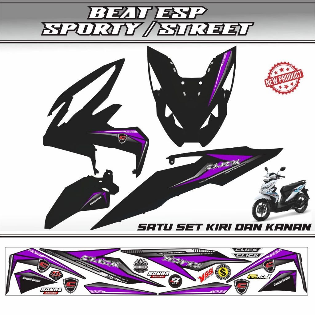 STIKER STRIPING MOTOR HONDA BEAT ESP BEAT SPORTI BEAT STREET STIKER STRIPING STIKER KEREN