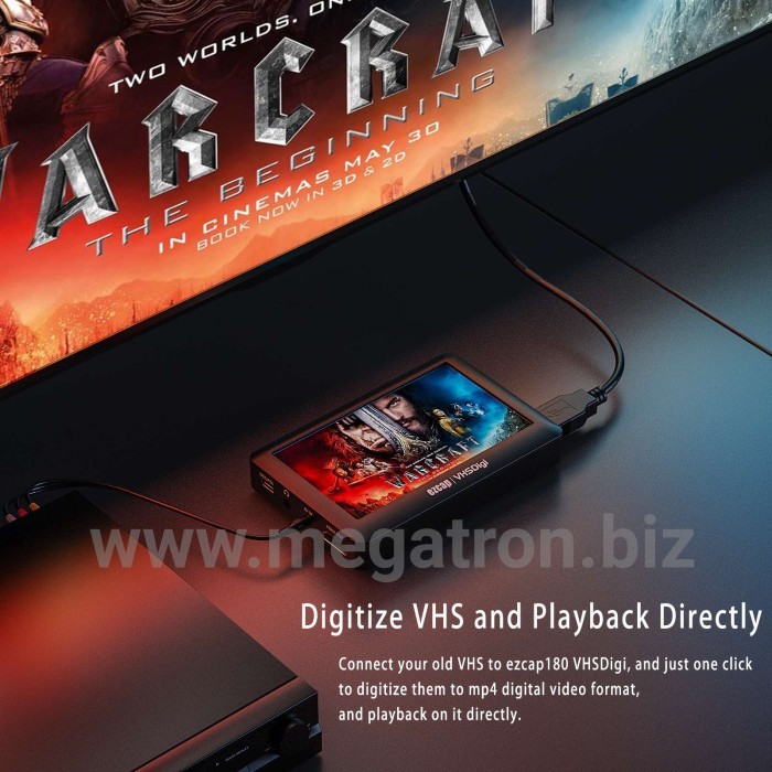 Portable RCA (AV) Audio Video Recorder with HDMI output - 4.3 inch LCD