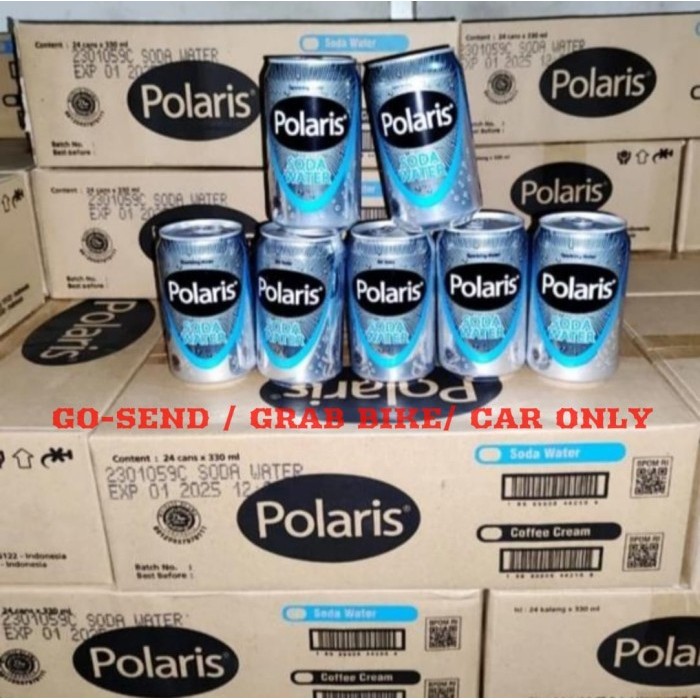 

POLARIS SODA WATER KALENG 330 ML