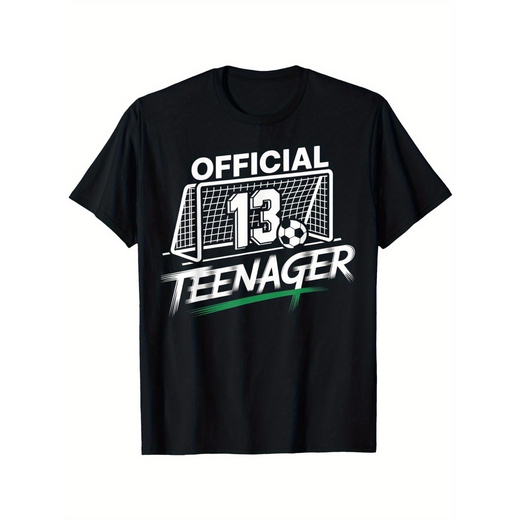 Kaos Ulang Tahun Ke 13 Remaja Sepak Bola Resmi Bahan Lembut Adem Nyaman Lengan Pendek Hadiah Terbaik