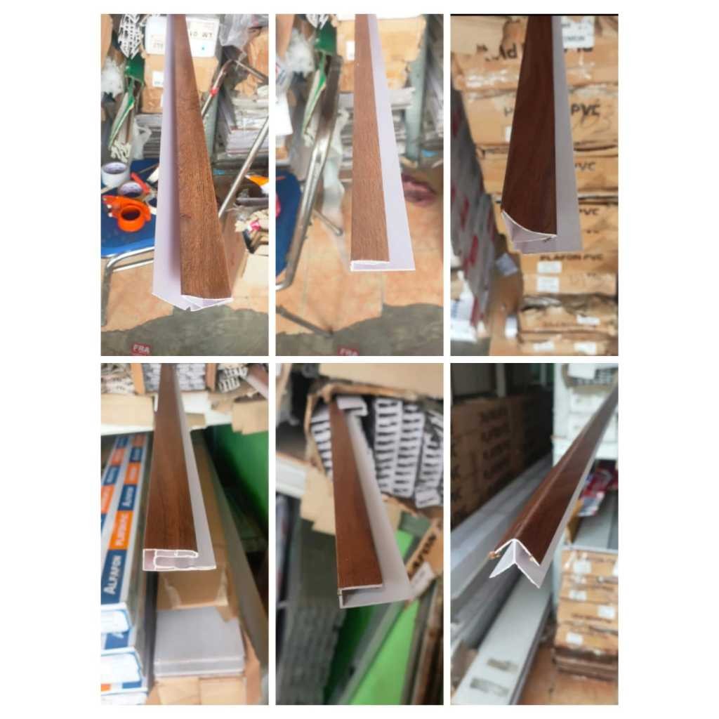 list minimalis list tutup list tembok list profil serat kayu jati plafon PVC Alfafon