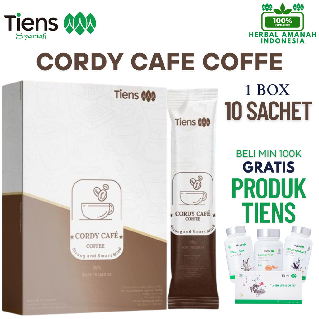 

TIENS CORDY CAFE COFFE ORIGINAL SEGEL 1 BOX