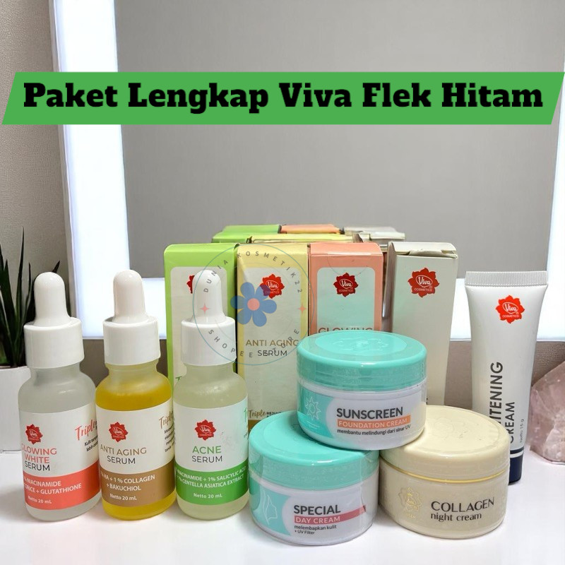 Paket Lengkap Viva Flek Hitam
