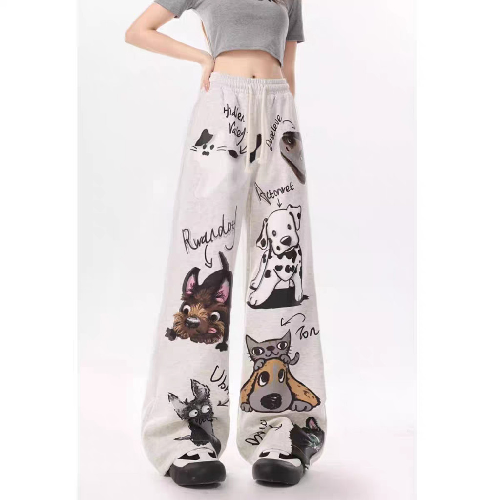 SKENA PANTS DOG ANIMAL CELANA BAGGY KULOT YB STYLE