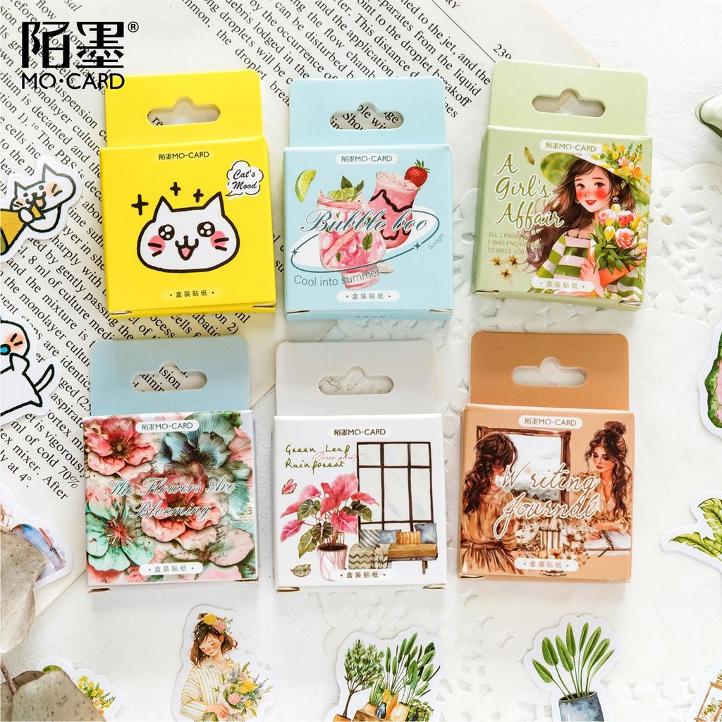 

Sticker Pack 46 Lembar CARTRIDGE STICKER GIRL Aesthetic Scrapbook Planner Stiker