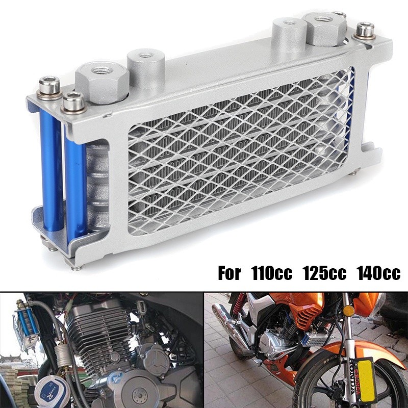 JAMIN MURAH Universal Oil Cooler for Dirt Bike Pit Bike Monkey Bike ATV Quad Motorcycle Radiator Oil