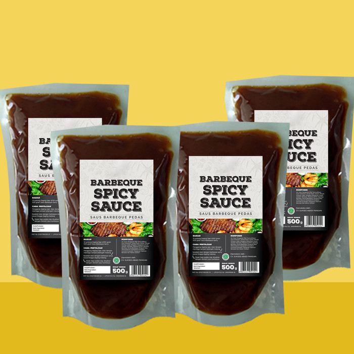 

[[New Arrival]] #PAKET 2 Saus BBQ Spicy Selerafood isi 4 pack berat 500 gr/pack
