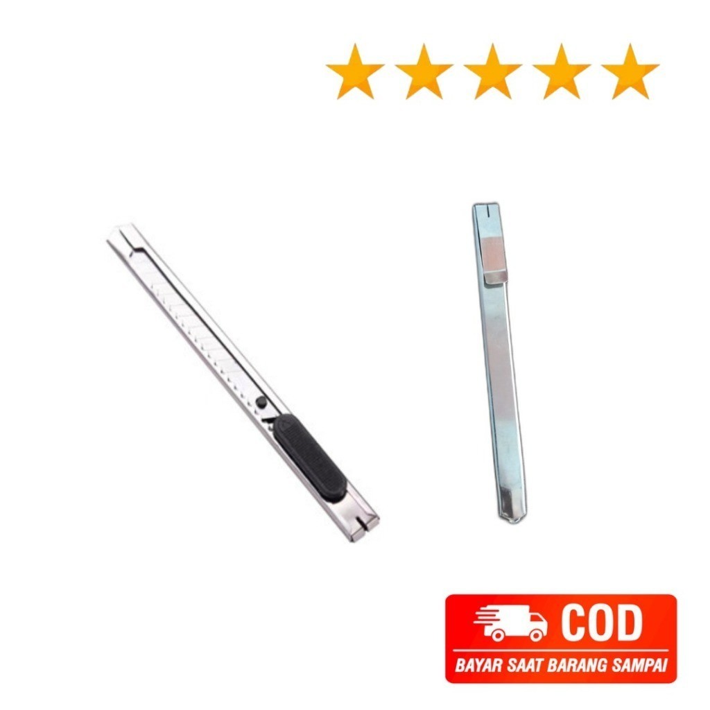 

Pisau Cutter Sliver / Kater Kecil Besi 60 Derajat Degrees Stainless Samoyed Knife Pisau Steel Pemotong Kertas Packing / P B